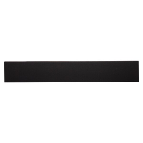 Msi Black Domino 4 in. X 24 in.  Glazed Porcelain Bullnose Wall Tile, 10PK - ZOR-PT-TR-0236