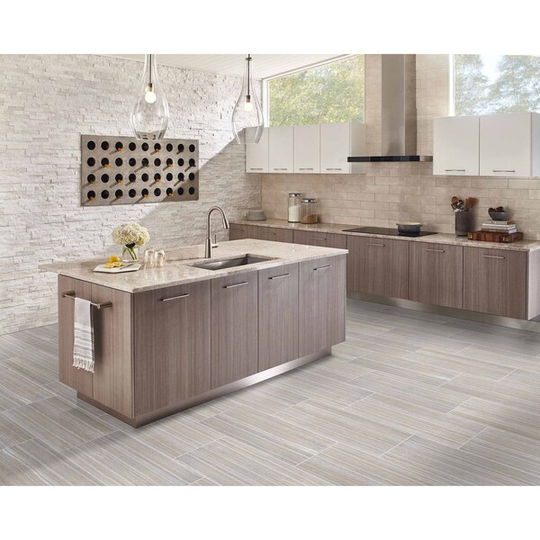 Msi Charisma Silver 12 In. X 24 In. Glazed Ceramic Floor And Wall Tile, 8PK - ZOR-PT-0274