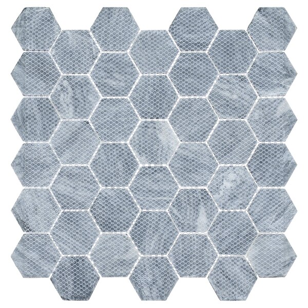 Andova Tiles ANDOVA TILES Channing 2" x 2" Marble Honeycomb Mosaic Floor Use Tile - ANDCHA128