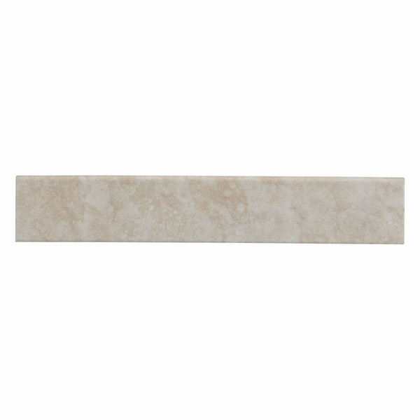 Msi Ansello Ivory Bullnose SAMPLE Glazed Porcelain Wall Tile - ZOR-PT-TR-0181-SAM