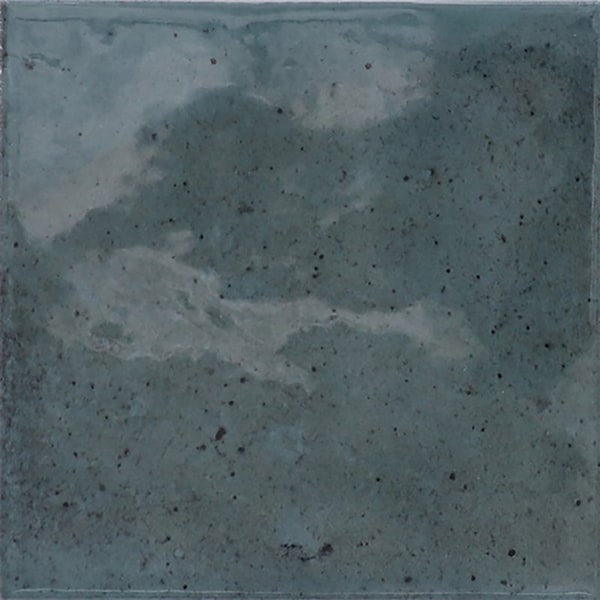 Apollo Tile Antiek 3.94 in. x 3.94 in. Glossy Blue Ceramic Square Wall and Floor Tile 5.39 sq. ft./case, 50PK - MOD88BLU44A