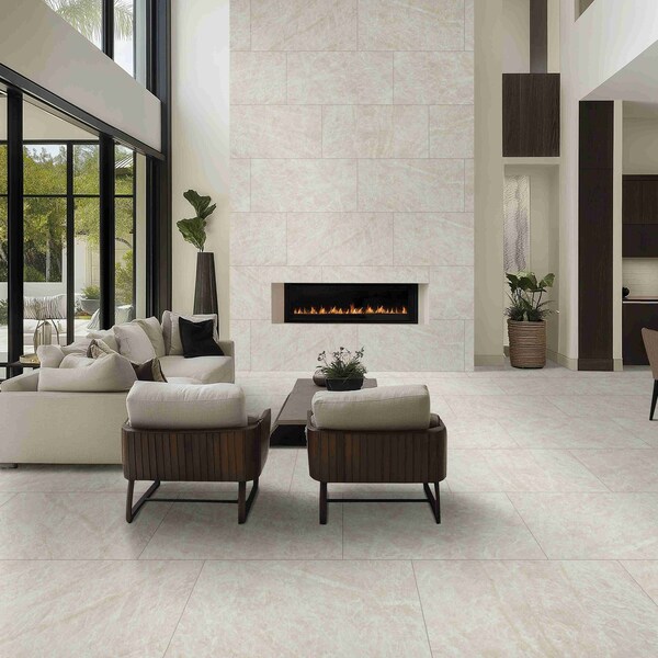 Msi Legions Taja Ivory 24in X 48in Matte Porcelain Floor And Wall Tile, 64PK - ZOR-PT-0896P