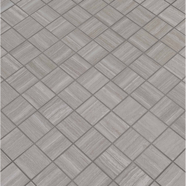 Msi Charisma Silver 12 In. X 12 In. X 10Mm Matte Ceramic Mesh-Mounted Mosaic Tile, 8PK - ZOR-PT-0177