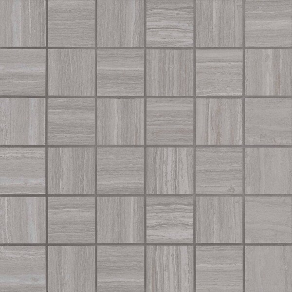Msi Charisma Silver 12 In. X 12 In. X 10Mm Matte Ceramic Mesh-Mounted Mosaic Tile, 8PK - ZOR-PT-0177