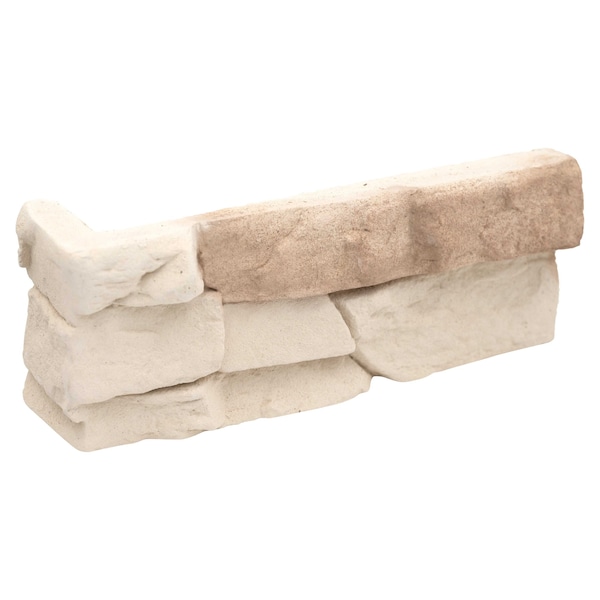Msi Peninsula Cream Corner Stacked Stone 9" X 19.5" Natural Manufactured Stone Wall Cement Tile - ZOR-PNL-0005