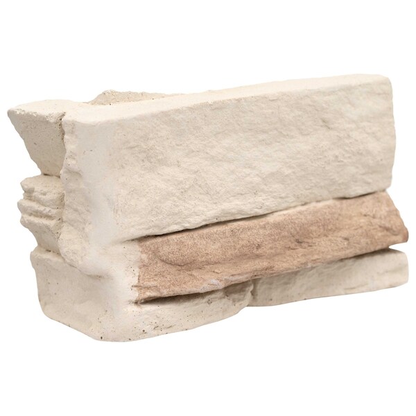 Msi Peninsula Cream Corner Stacked Stone 9" X 19.5" Natural Manufactured Stone Wall Cement Tile - ZOR-PNL-0005