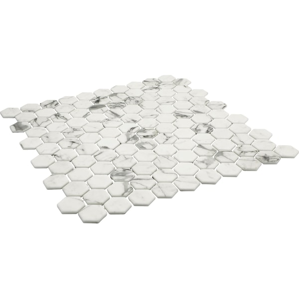 Daltile Uptown Glass 1in Hexagon Mosaic, 16.92 SQFT Per Carton, 18PK - UP251HEXMS1P