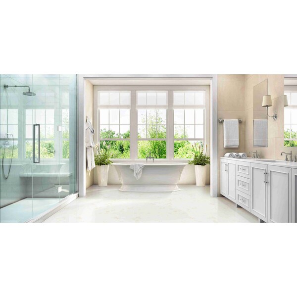 Msi Eden Calacatta Sample. Matte Porcelain Hexagon Floor & Wall Tile - ZOR-PT-0634-SAM