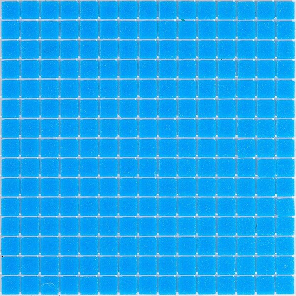 Apollo Tile Dune 12 in. x 12 in. Glossy Dodger Blue Glass Mosaic Wall and Floor Tile 20 sq. ft./case, 20PK - APLSA88BL504A