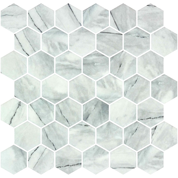 Andova Tiles ANDOVA TILES Sculpt 2" x 2" Glass Honeycomb Mosaic Wall & Floor Tile - ANDSCU546