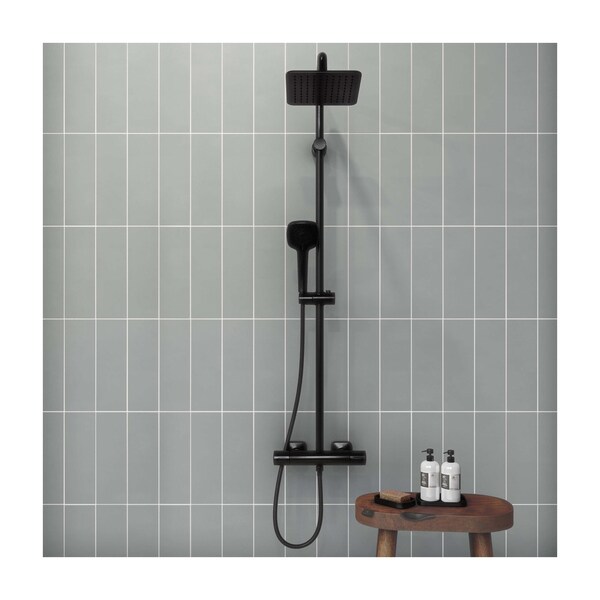 Daltile Stencil 4in x 12in Glazed Porcelain Wall & Floor Tile 8.72 SQFT Per Carton, 30PK - SC34RCT412MT