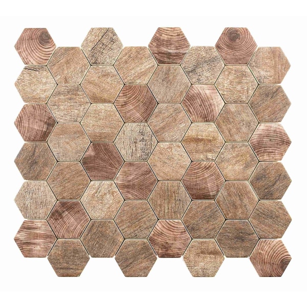 Andova Tiles ANDOVA TILES Terrain 2" x 2" Glass Honeycomb Mosaic Wall & Floor Tile - ANDTER257
