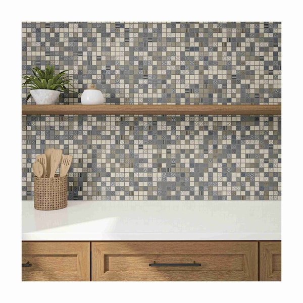 Daltile Uptown Glass 1in x 1in Metro Mosaic, 21.00 SQFT Per Carton, 20PK - UP0911MS1P