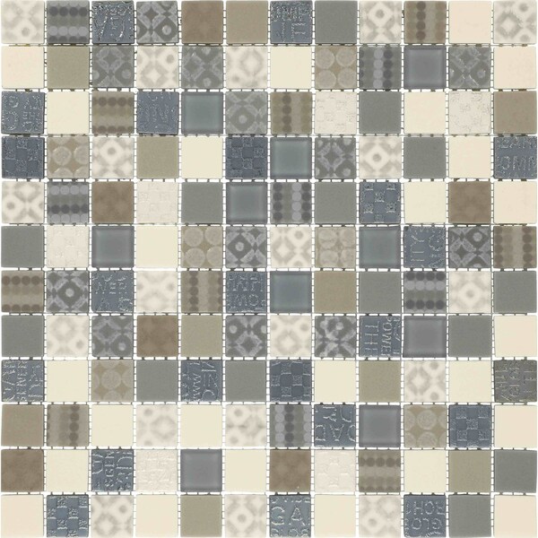 Daltile Uptown Glass 1in x 1in Metro Mosaic, 21.00 SQFT Per Carton, 20PK - UP0911MS1P