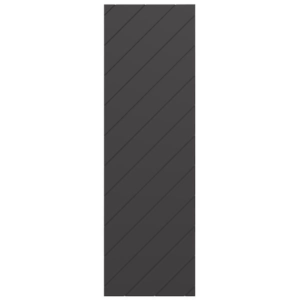 Ekena Millwork 18W x 27H True Fit PVC Diagonal Slat Modern Style Fixed Mount Shutters, Shadow Mountain, PR - TFP001DG18X027SM