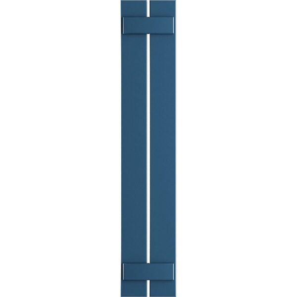 Ekena Millwork True Fit PVC Two Board Spaced Board-n-Batten Shutters, Sojourn Blue, 11 1/4W x 31H, PR - TFP101SBF11X031HB