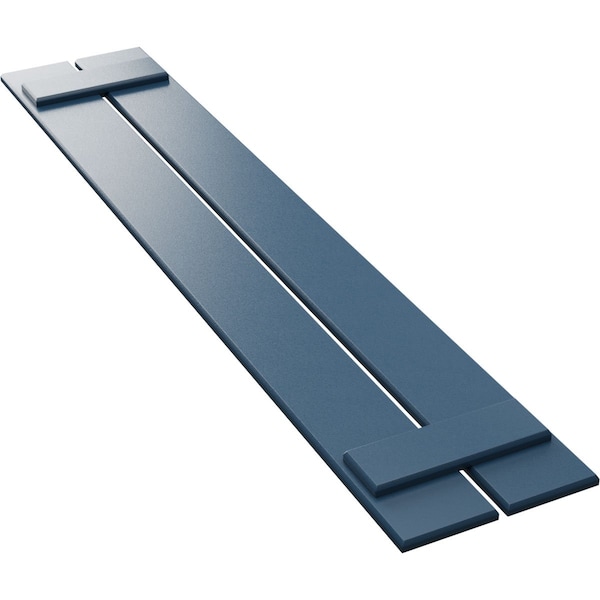 Ekena Millwork True Fit PVC Two Board Spaced Board-n-Batten Shutters, Sojourn Blue, 11 1/4W x 31H, PR - TFP101SBF11X031HB