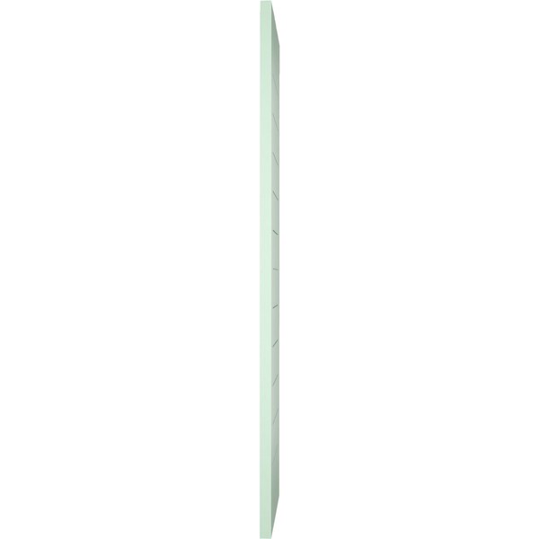 Ekena Millwork True Fit PVC Horizontal Slat Framed Modern Style Fixed Mount Shutters, Seaglass, 15W x 73H, PR - TFP001HF15X073SG