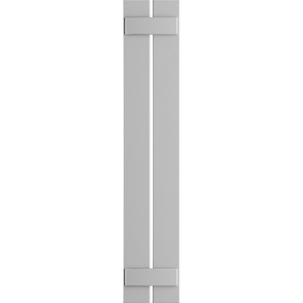 Ekena Millwork True Fit PVC Two Board Spaced Board-n-Batten Shutters, Primed, 11 1/4"W x 64"H - TFP101SBF11X064PR