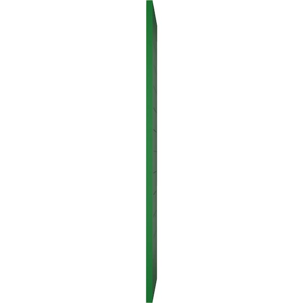 Ekena Millwork True Fit PVC Horizontal Slat Framed Modern Style Fixed Mount Shutters, Viridian Green, 12W x 58H, PR - TFP001HF12X058HG