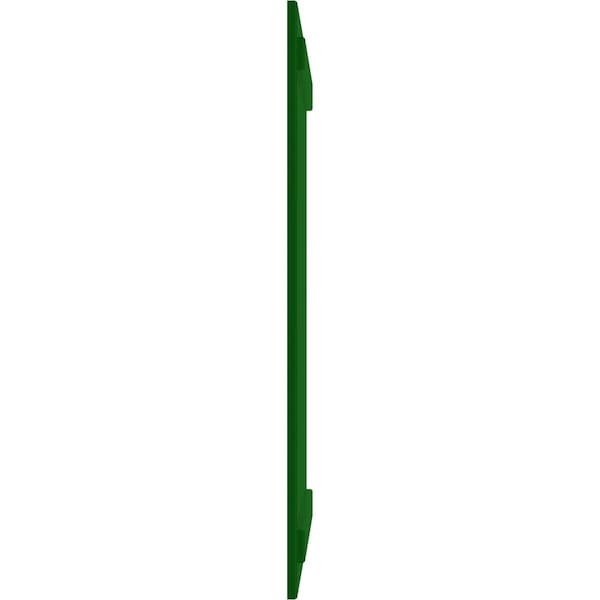 Ekena Millwork True Fit PVC Four Board Joined Board-n-Batten Shutters, Viridian Green, 21 1/2W x 71H, PR - TFP101BBF21X071HG