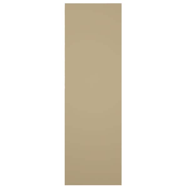 Ekena Millwork True Fit PVC Two Equal Panel Farmhouse Fixed Mount Shutters w/ Z-Bar, Natural Twine , 18W x 37H, PR - TFP102FH18X037NT