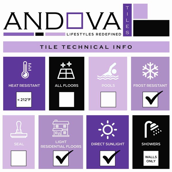Andova Tiles ANDOVA TILES Flight 2" x 4.25" Glass Herringbone / Chevron Mosaic Wall Tile - ANDFLI384