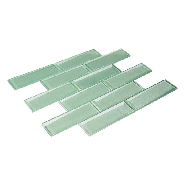 Andova Tiles SAMPLE-Daazen Borealis 2 in. x 6 in. Glass Mosaic Wall Tile - SAM-ANDDAA970