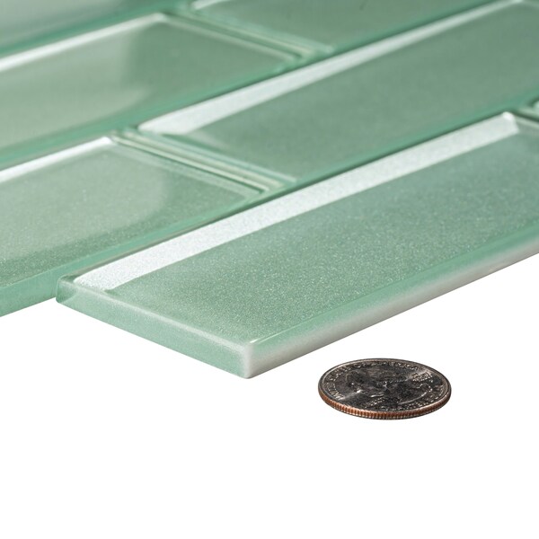 Andova Tiles SAMPLE-Daazen Borealis 2 in. x 6 in. Glass Mosaic Wall Tile - SAM-ANDDAA970