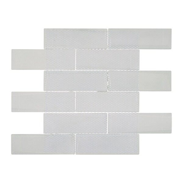 Andova Tiles SAMPLE-Daazen Borealis 2 in. x 6 in. Glass Mosaic Wall Tile - SAM-ANDDAA970