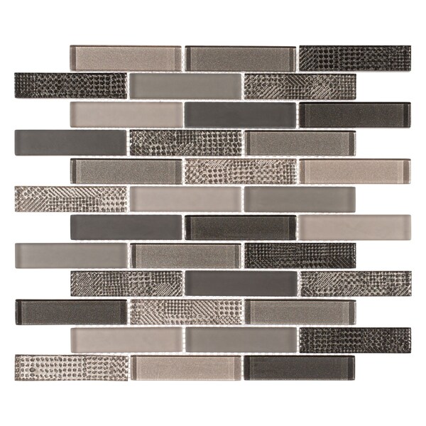 Andova Tiles ANDOVA TILES North 1" W x 4" L Glass Mosaic Wall Tile - ANDNOR498