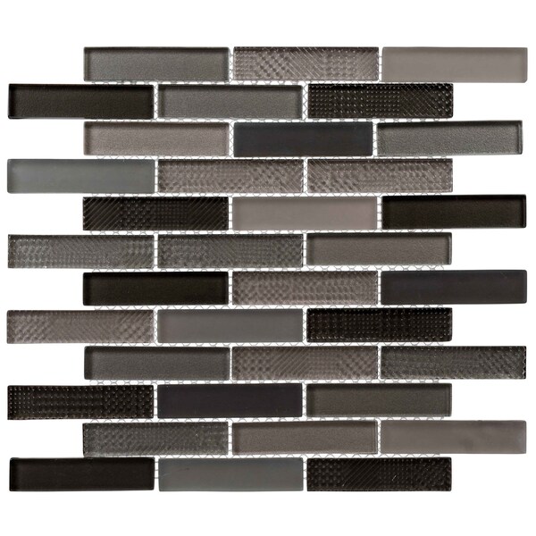 Andova Tiles ANDOVA TILES North 1" W x 4" L Glass Mosaic Wall Tile - ANDNOR498