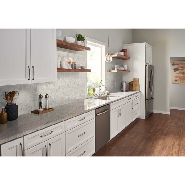 Msi Bernini Bianco 2 In. X 4 In. Glazed Porcelain Mesh-Mounted Mosaic Tile, 8PK - ZOR-PT-0286