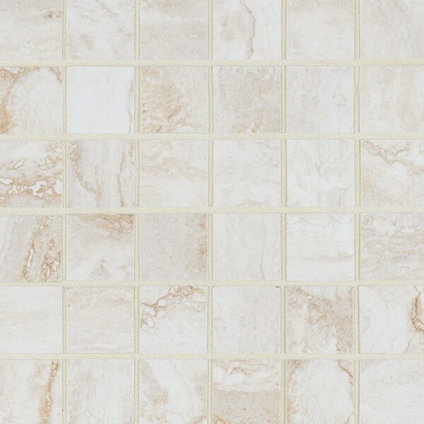Msi Bernini Bianco 2 In. X 4 In. Glazed Porcelain Mesh-Mounted Mosaic Tile, 8PK - ZOR-PT-0286