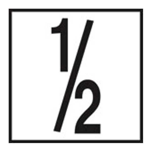 Inlays 6 in. Number 1 by 2 Depth Marker Non Skid Ceramic Tile - 5 in. - CC621005