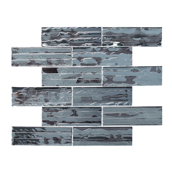 Andova Tiles ANDOVA TILES Pacifico 2" x 6" Glass Brick Joint Mosaic Wall Tile - ANDPAC508