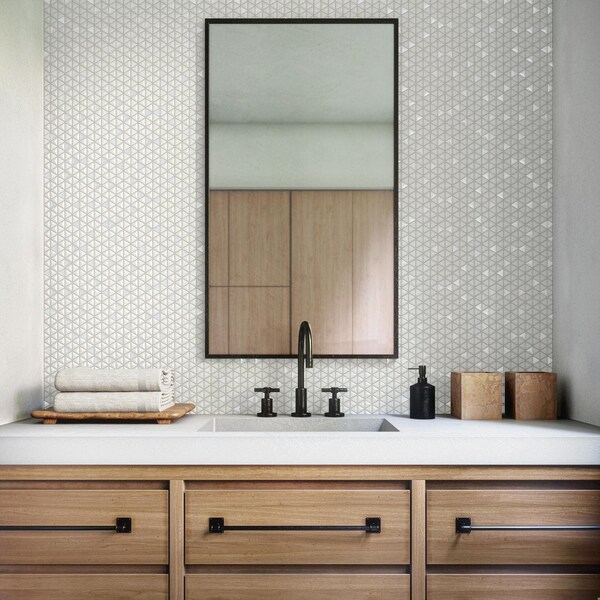 Daltile Starcastle 1'' Triangle Glass Wall Mosaic, 13PK - SC75TRIANGLMSMT