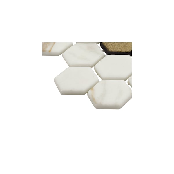 Daltile Uptown Glass 1in Hexagon Mosaic, 16.92 SQFT Per Carton, 18PK - UP271HEXMS1P