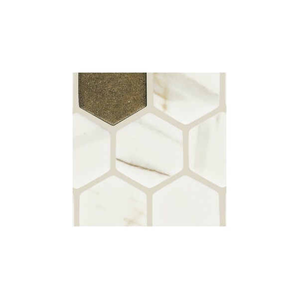 Daltile Uptown Glass 1in Hexagon Mosaic, 16.92 SQFT Per Carton, 18PK - UP271HEXMS1P