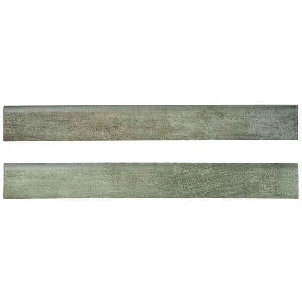 Msi Metropolis Gray 3 In. X 24 In. Porcelain Bullnose Wall Tile, 10PK - ZOR-PT-TR-0135