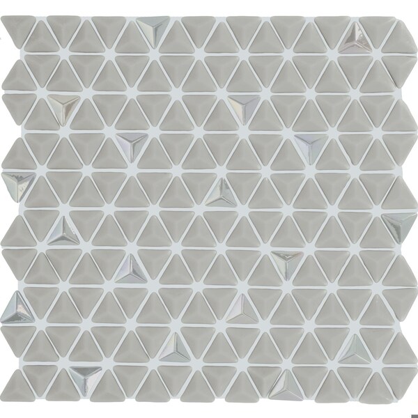 Daltile Starcastle 1'' Triangle Glass Wall Mosaic, 13PK - SC78TRIANGLMSMT