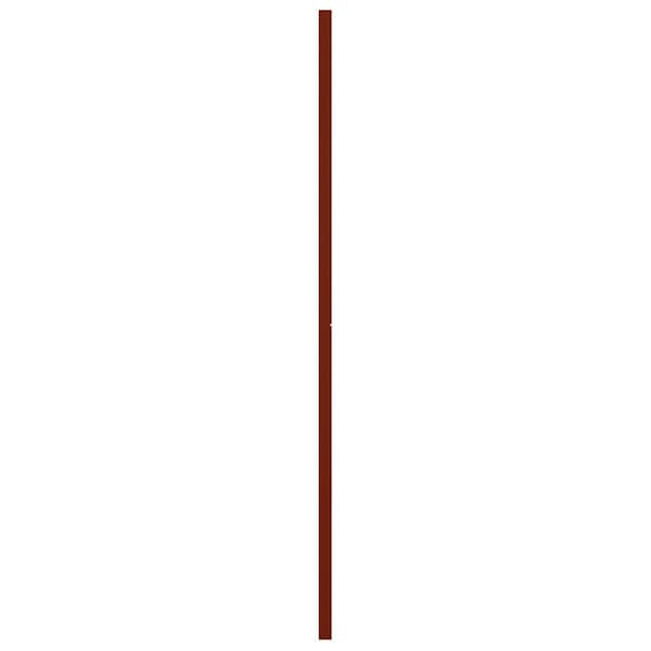 Ekena Millwork True Fit PVC Horizontal Slat Modern Style Fixed Mount Shutters, Pepper Red, 12W x 79H, PR - TFP001HZ12X079MR