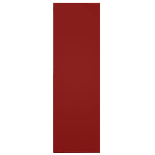 Ekena Millwork True Fit PVC Horizontal Slat Modern Style Fixed Mount Shutters, Fire Red, 18W x 43H, PR - TFP001HZ18X043BR