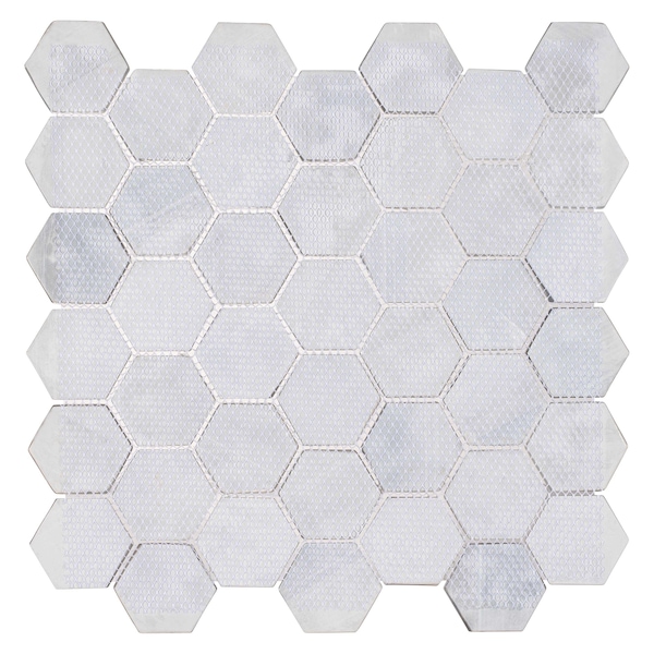 Andova Tiles SAMPLE- Rochelle 2 in. Hex Glass Mosaic Wall Tile - SAM-ANDROC1004