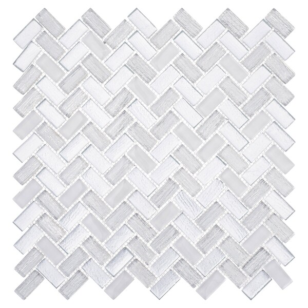 Andova Tiles SAMPLE-Velmo 1 in. x 1.25 in. Glass Mosaic Wall Tile - SAM-ANDVEL1013