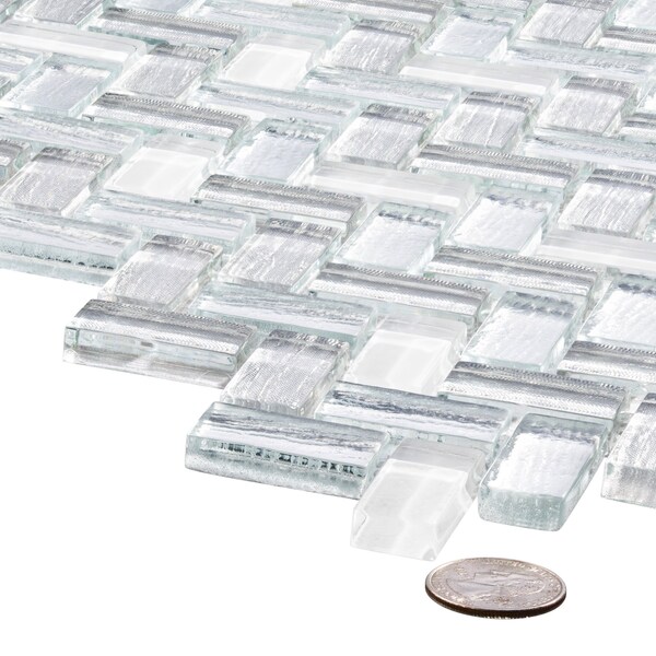 Andova Tiles SAMPLE-Velmo 1 in. x 1.25 in. Glass Mosaic Wall Tile - SAM-ANDVEL1013
