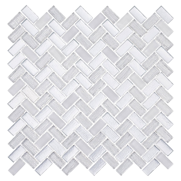 Andova Tiles SAMPLE-Velmo 1 in. x 1.25 in. Glass Mosaic Wall Tile - SAM-ANDVEL1013