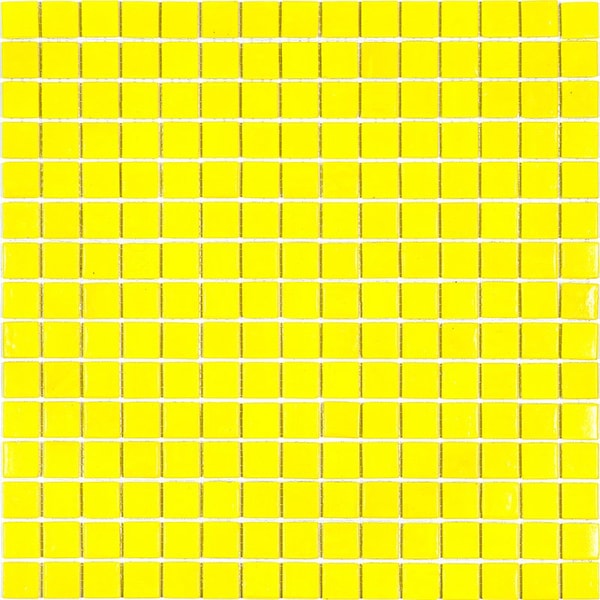 Apollo Tile Dune 12 in. x 12 in. Glossy Yellow Glass Mosaic Wall and Floor Tile 20 sq. ft./case, 20PK - APLSA88YL301A