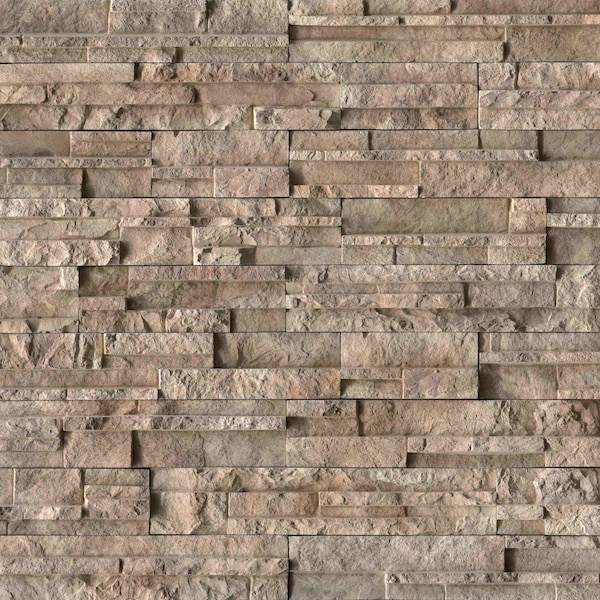 Msi Woodville Rustic Pattern Varying Length Natural Concrete Wall Tile - ZOR-PNL-0174