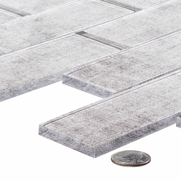 Andova Tiles SAMPLE Migdal 2 x 6 Glass Brick Joint Mosaic Tile - SAM-ANDMIG231